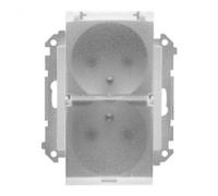 Presa doppia per versione IP44 con Simon 55 TGZ2BMCZ.01/143A