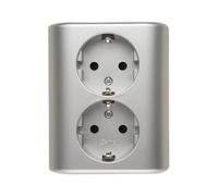 Presa doppia Schuko da incasso con Simon 54 EGSZ2PZ/43