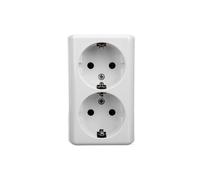 Presa doppia Schuko da incasso, versione Simon 54 EGSZ2NZ/11