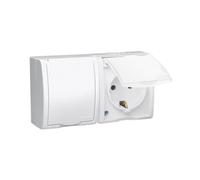 Presa doppia Schuko Simon Aquarius AQGSZ1-2/11