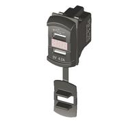 Presa doppia USB-A piu voltmetro - 1 PZ Osculati - 14.195.61 - 1419561