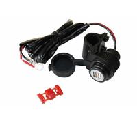Presa doppia USB per manubrio moto carica telefono GPS IPhone navigatore