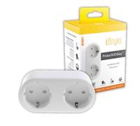 Presa doppia Wi-Fi + Bluetooth Konyks Priska DUO EASY EU Con contatore di consumo, 16 A, compatibile con Alexa e Google Home, facile da automatizzare