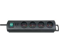 Presa elettrica 1,5 m 4 prese nere Primera-Line 1153304124