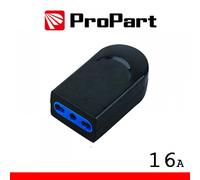 Presa Elettrica 10/16A 2P+T Nera Compatibile Universale Alta Qualità