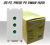 Presa elettrica 10A attacco piccolo modulo vimar 14201 originale box 20pz