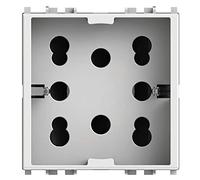 Presa elettrica bipasso e schuko 10/16A 2M Side 4Box Vimar Plana 4B.V14.H21
