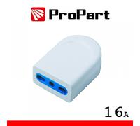 Presa Elettrica Bivalente 10/16A 2P+T Bianca Standard Italiano
