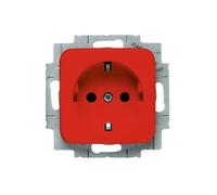PRESA ELETTRICA BUSCH-JAEGER Inserto per presa SCHUKO® Reflex SI, Argento, Rosso