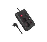 Presa elettrica, cavo di prolunga 4 prese + 3xUSB MCE393 B