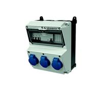 PRESA ELETTRICA COMBINATA SOENNECKEN 920003, Blu, Grigio, Nero