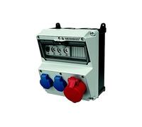 PRESA ELETTRICA COMBINATA SOENNECKEN 920004, 230 - 400 V, Blu, Grigio, Rosso