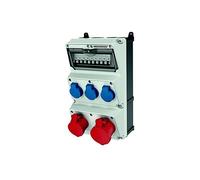 PRESA ELETTRICA COMBINATA SOENNECKEN 930011, 230 - 400 V, Bianco, Blu, Nero, Rosso