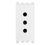 Presa Elettrica Da Incasso Vimar Arkè Sicury 2P+T 10A 250V - Colore: Bianco, CONFEZIONE: 1 pz.