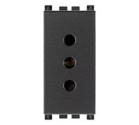 Presa Elettrica Da Incasso Vimar Arkè Sicury 2P+T 10A 250V - Colore: Grigio, CONFEZIONE: 1 pz.
