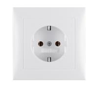 PRESA ELETTRICA HAGER 47429909 - 250 V, 16 A, Cornice, Dimensioni 80.5x80.5x41.2 mm
