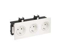 PRESA ELETTRICA MULTIPLA DA INCASSO EHA BRK 3STD rws a 3 prese, Terminale, IP20