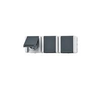PRESA ELETTRICA MULTIPLA JUNG Presa SCHUKO tripla, 250 V, Bianco, Grigio