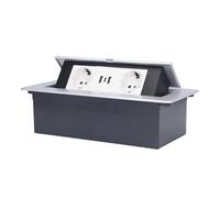 Presa Elettrica Pavimento 16A Doppia Presa USB Tipo C con Montaggio a Scomparsa Presa -up pavimento, Standard UE 250V