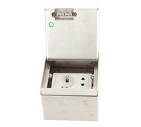 Presa Elettrica Pavimento Pop-up PC in Acciaio Inossidabile Elegante Presa Incasso Impermeabile AC250V UE per Ufficio presa elettrica pavimento presa pavimento