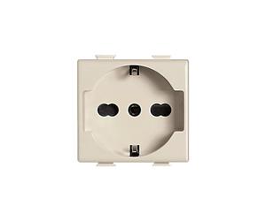 Presa elettrica schuko universale Bticino Matix TT avorio 10/16A A5440/16