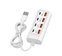 Presa elettrica USB a 8 porte 25 W USB TIPO C Strisce di Alimentazione Adattatore di Ricarica Stazione Splitter Per Tablet Laptop Telefono Mobile