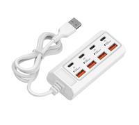 Presa elettrica USB a 8 porte 25 W USB TIPO C Strisce di Alimentazione Adattatore di Ricarica Stazione Splitter Per Tablet Laptop Cellulari Splitter