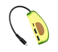 Presa elettrica USB C tipo C maschio a 2 prese USB 3.0 + tipo C Power Strips adattatore stazione splitter per tablet laptop