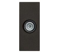 Presa elettrica Vimar coassiale TV-RD-SAT passante nero Nero