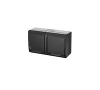 Presa ermetica da incasso doppia con HERMES 0325-09