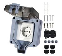 Presa esterna impermeabile IP66 da muro 16A presa elettrica esterno con coperchio per giardino terrazza garage installazione a parete