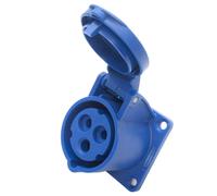 Presa Femmina Dritta A Incasso 16A 230V 2P+E. PCE 313-6F6