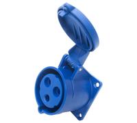 Presa Femmina In Buca Rettangolare A Montaggio Pannello IP44 32AMP 230V 2P+E