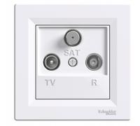 Schneider Electric EPH3500121 Toma tv-r-sat fine, bianco