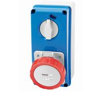Gewiss - Gw66209n - uscita (3p t, ip67, 6h, 400 v, 16, 50/60 hz) rosso