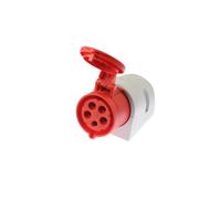 Presa fissa 32A 5P 400V rossa IP44 125-6