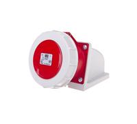 Presa fissa 32A 5P 400V rossa IP67 1252-6p