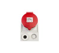 Presa fissa combinata 32A 5P 400V + 2P+Z 230V IP44 VITE BL 1018