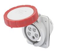 Presa fissa Gewiss da incasso 3P+N+T 16A IP67 rossa 380V GW62232H