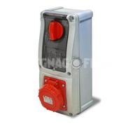 Presa Fissa Interbloccata da Parete IP67 2P+E 16 A Rosi 16.3216B6MT