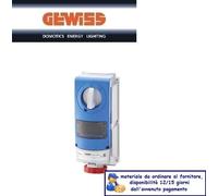 PRESA FISSA INTERBLOCCATA GEWISS CON FONDO 3P+N+T 32A IP66 GW66993