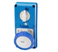 Presa interbloccata Gewiss verticale 2P+T 16A IP67 GW66326N
