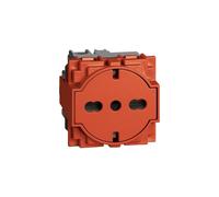 Presa Flat Schuko Bticino Living Now 16A rossa KR4140A16F