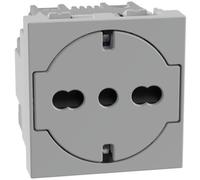 Presa Flat Standard Italia P40 Grigio Matixgo ( Bticino Cod. Jg4140A16F )