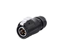 Presa for spina aeronautica LP20 Connettore for armadio con montaggio frontale a pannello fisso a 5 pin(Male head)