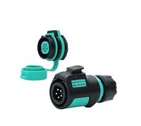 Presa for spina aeronautica M20 2-3-4 core 5-7-9-12 pin presa rotonda di alimentazione connettore rapido(5 core plug A5 rear nut seat 12A250V)