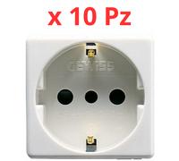Presa Gewiss GW20205 Schuko 1 Polo 16A da Incasso - x10 Pezzi