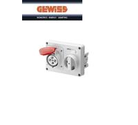 Presa interbloccata Gewiss 3P+T 32A IP44 380V senza cassetta GW66119