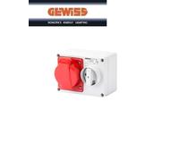 PRESA GEWISS INTERBLOCCATA NO PORTAFUSIBILI 32A 3P+N+T IP44 GW66020