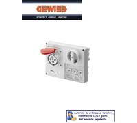 PRESA GEWISS INTERBLOCCATA PORTAFUSIBILI 32A 3P+T IP44 GW66141